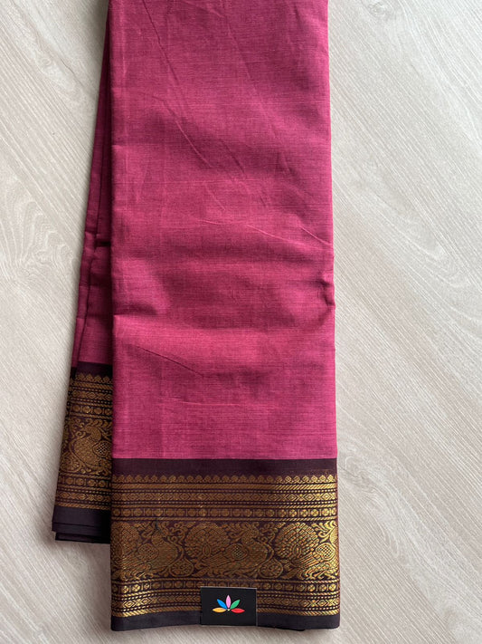 Zari Border Chettinad Cotton Saree - 26377
