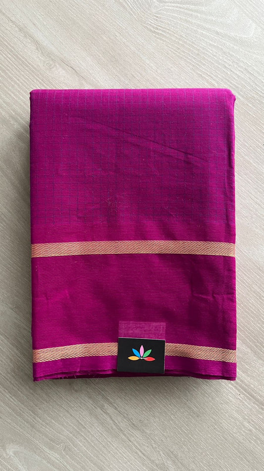 Checked Chettinad Cotton Saree -24681