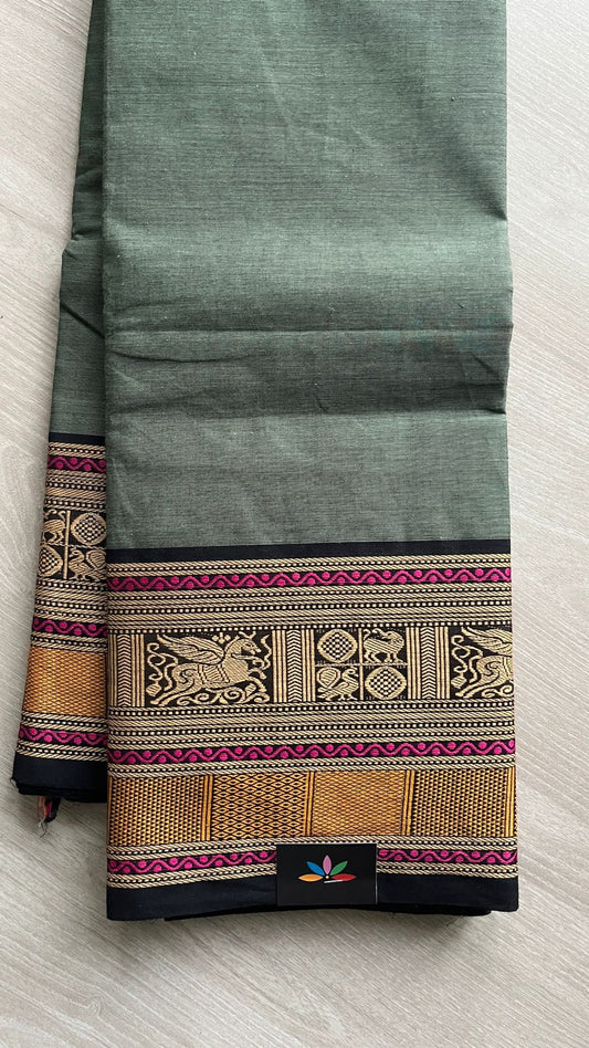 Big Border Chettinad Cotton Saree- 24687