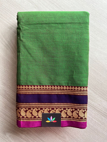 Thread Border Chettinad Cotton Saree (Without blouse) - 26883