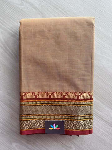 Thread Border Chettinad Cotton Saree (Without blouse) - 26886