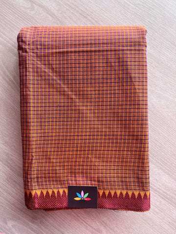 Striped Chettinad Cotton Saree - 26893