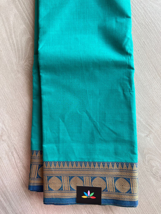 Thread Border Chettinad Cotton Saree (Without blouse) - 26901