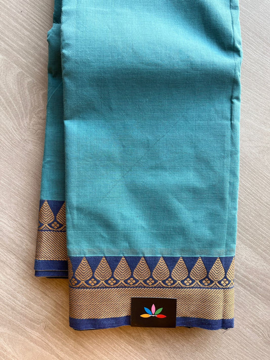 Thread Border Chettinad Cotton Saree (Without blouse) - 26910