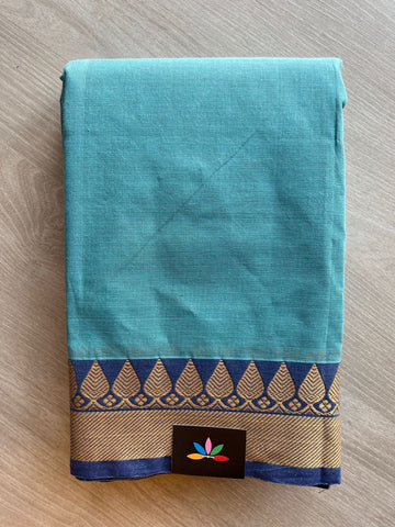 Thread Border Chettinad Cotton Saree (Without blouse) - 26910