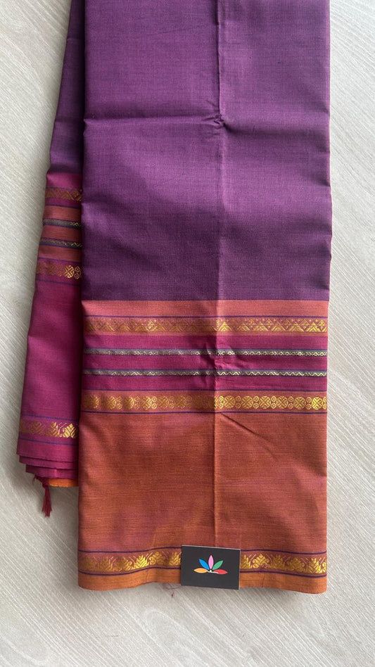 Traditional Design Blended Cotton Saree -25109