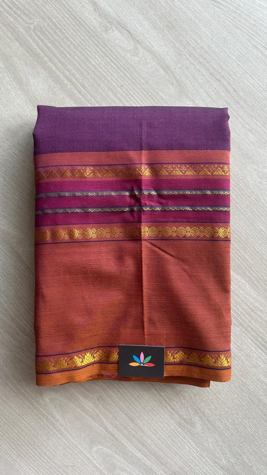 Traditional Design Blended Cotton Saree -25109