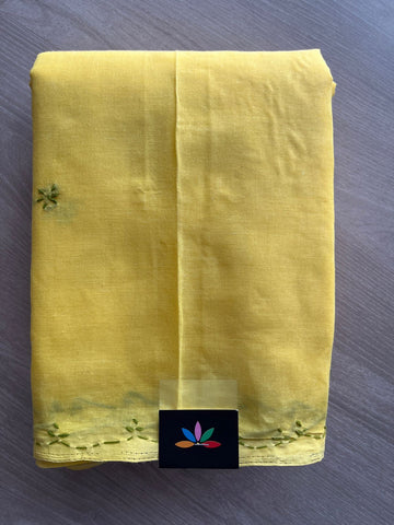 Simple Chikankari Voile Cotton Saree- 29957