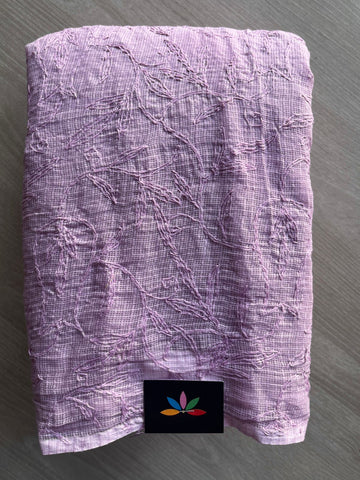 Hand Embroidered Tepchi Chikankari Kota Cotton Saree -29979