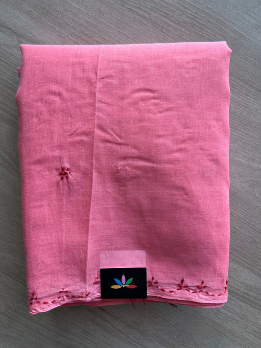 Simple Chikankari Voile Cotton Saree- 31187
