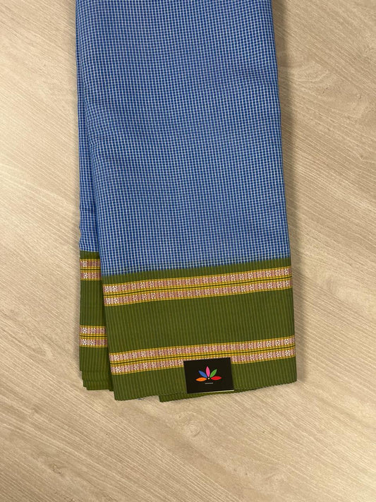 Simple Blended Cotton Saree -10106