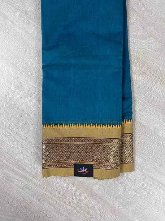 Simple Blended Cotton Saree -10108