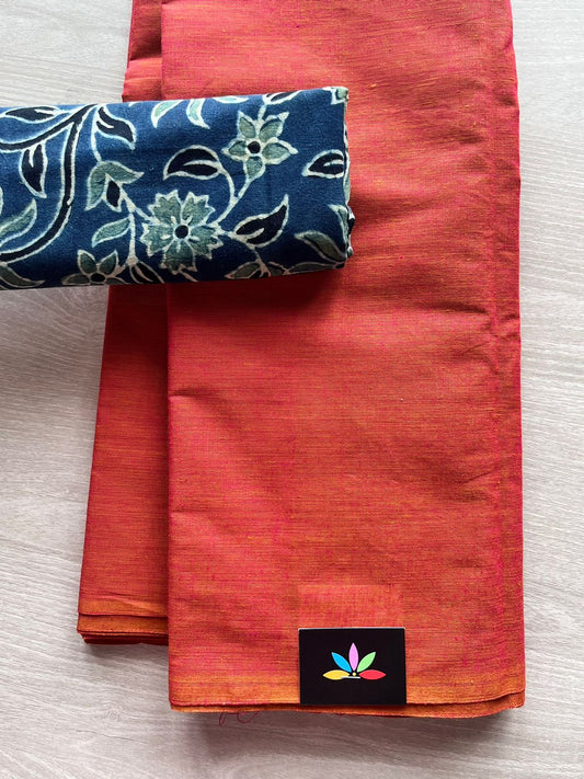 Plain Cotton Saree-12752