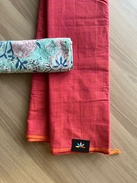 Plain Cotton Saree-18086-18089