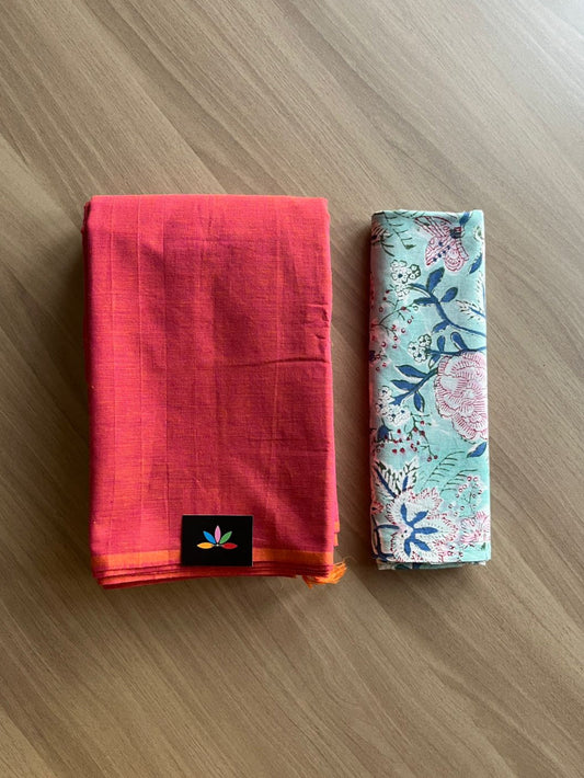 Plain Cotton Saree-18086-18089