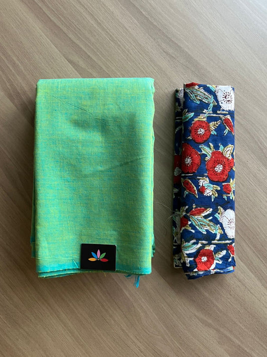 Plain Cotton Saree-18090-18092