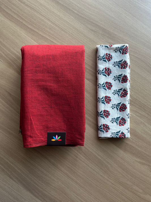 Plain Cotton Saree-18093-18095