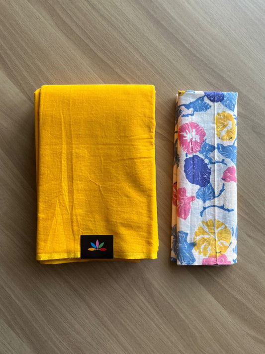 Plain Cotton Saree-18096-18097