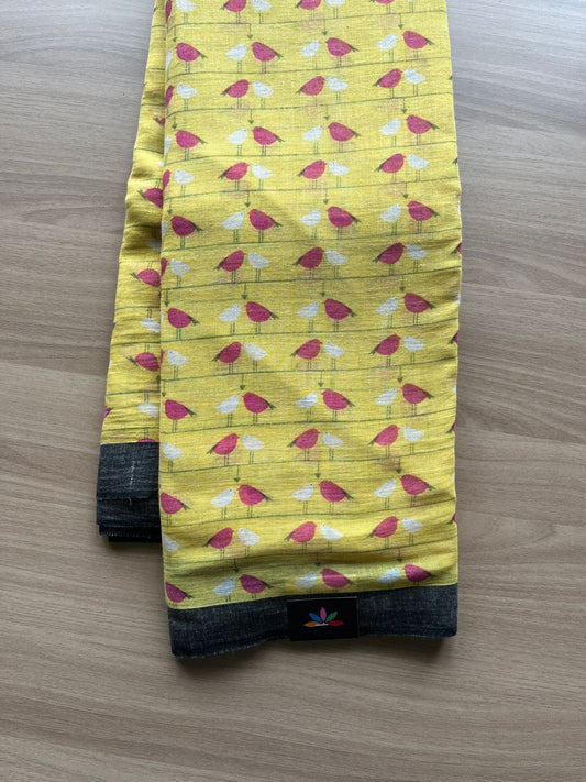 Printed Slub Cotton Saree -20500