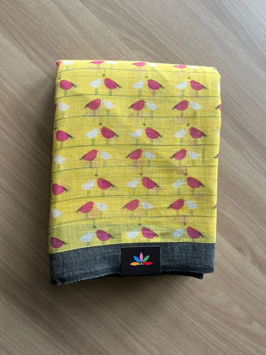 Printed Slub Cotton Saree -20500