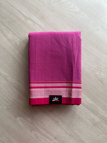 Ilkal Handloom Mercerized Cotton Saree with Silk Pallu -13364