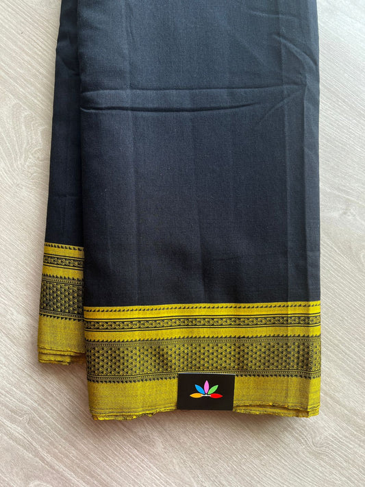 Ilkal Handloom Mercerized Cotton Saree with Silk Pallu -13365