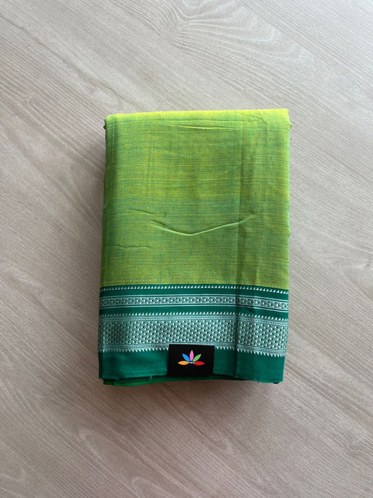 Ilkal Handloom Mercerized Cotton Saree with Silk Pallu -13367