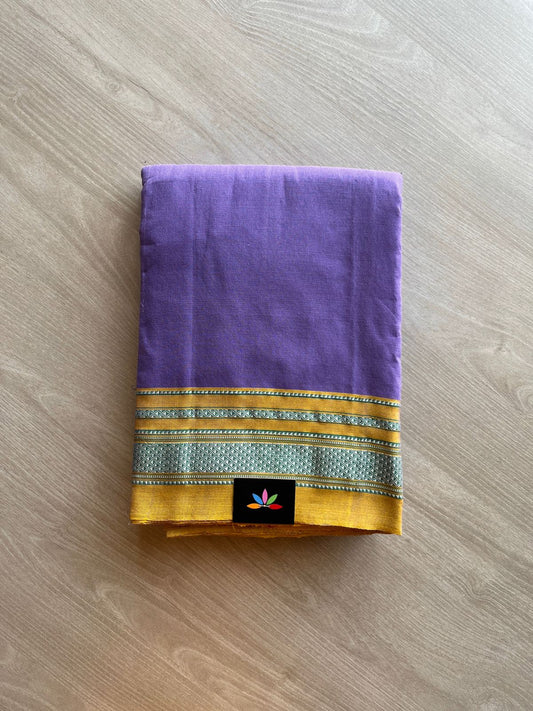 Ilkal Handloom Mercerized Cotton Saree with Silk Pallu-13448