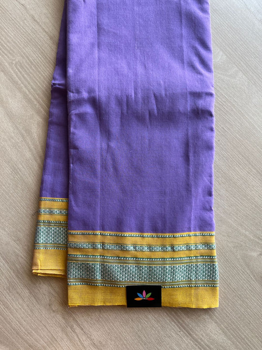 Ilkal Handloom Mercerized Cotton Saree with Silk Pallu-13448