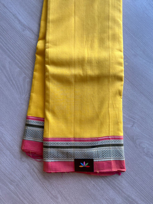 Ilkal Handloom Mercerized Cotton Saree with Silk Pallu -13452