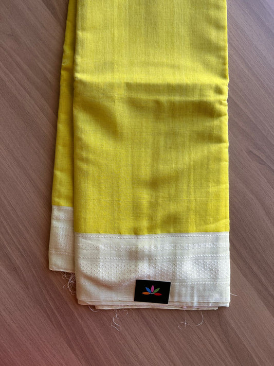 Handloom Viscose Cotton Saree with Chikki Paras Border -13725