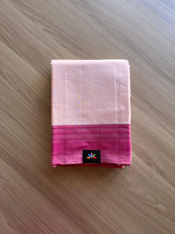 Handloom Viscose Cotton Saree with Chikki Paras Border -13727