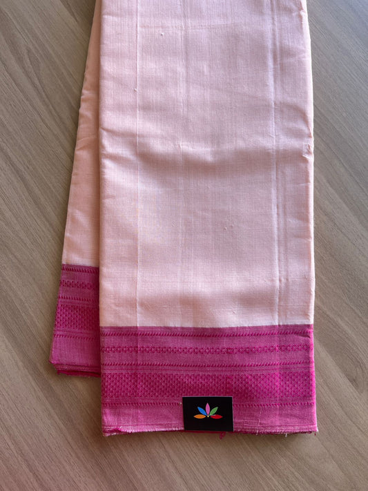 Handloom Viscose Cotton Saree with Chikki Paras Border -13727