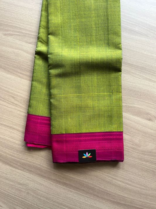 Handloom Viscose Cotton Saree with Chikki Paras Border -14037