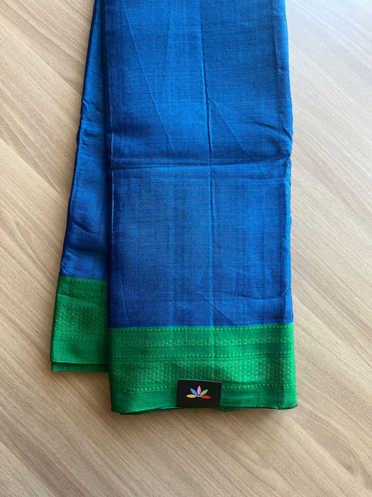 Handloom Viscose Cotton Saree with Chikki Paras Border -14043