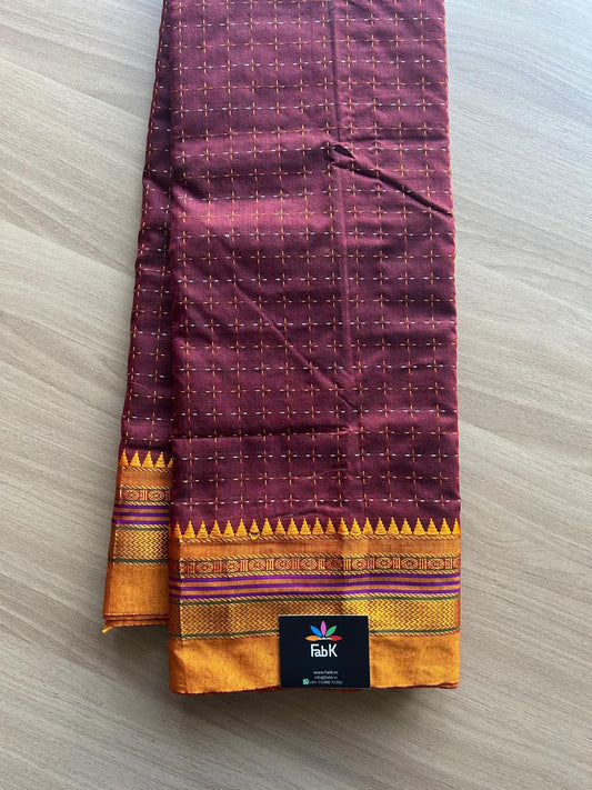Plus Butta Ilkal Blended Cotton Saree -16176