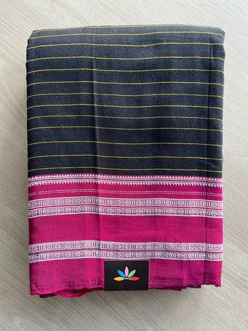 Handloom Mercerized Cotton Saree -19504