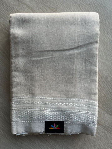 Handloom Viscose Cotton Saree with Chikki Paras Border -19521
