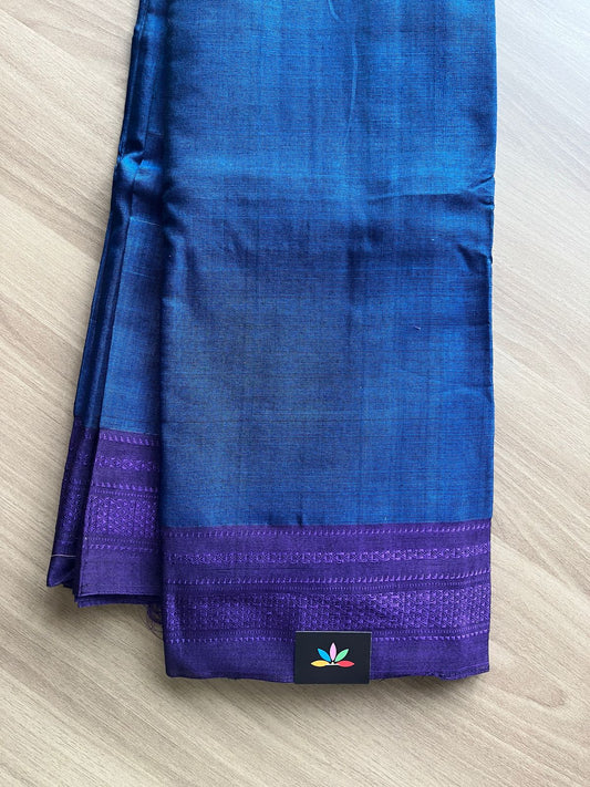 Handloom Viscose Cotton Saree with Chikki Paras Border -19523