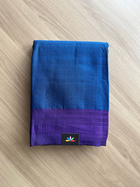 Handloom Viscose Cotton Saree with Chikki Paras Border -19523