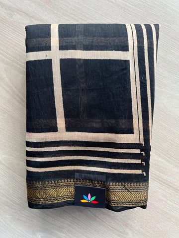 Zari Border Chanderi Cotton Silk Saree - 35214