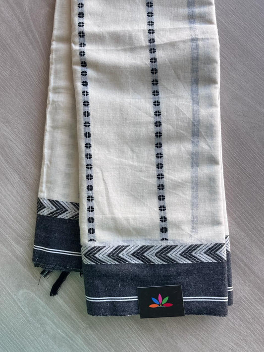 Handwoven Bengal Cotton Saree -9686-9687