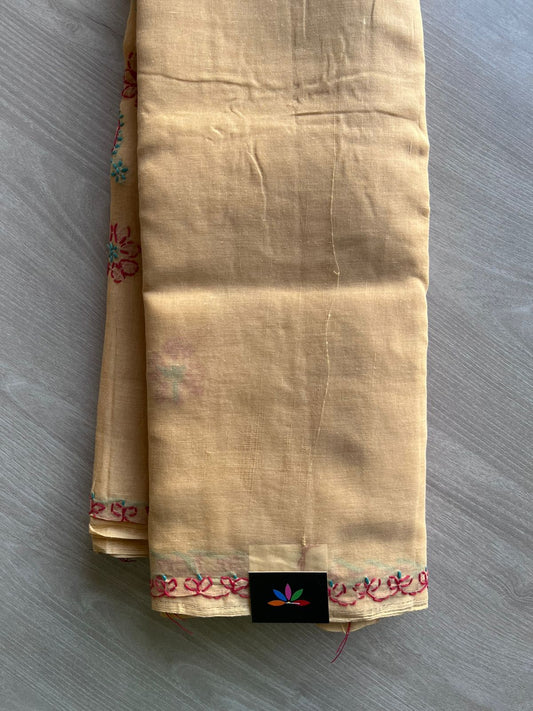 Simple Chikankari Cotton Saree-10432