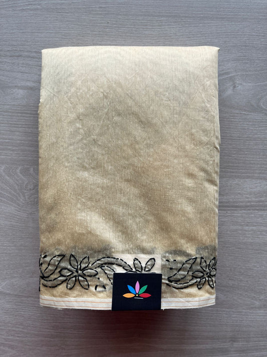 Chikankari  Chanderi  Cotton Silk Saree - 28932
