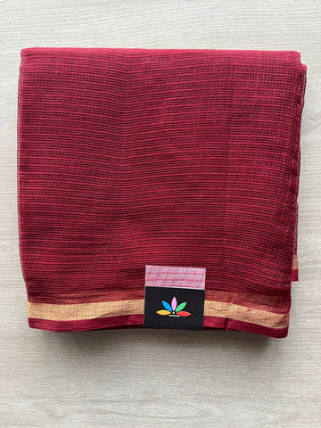Plain Kota Duppata with Zari - 33116