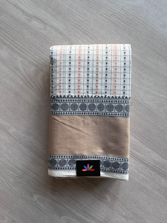 Handwoven Lakshadeepam Kanchi Cotton Saree -10833