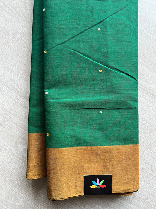 Simple Butta Handloom Kanchi Cotton Saree -12121