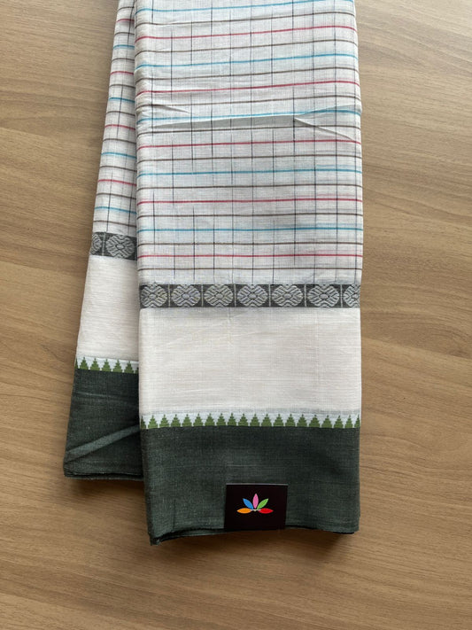 Simple Handloom Cotton Saree -15039