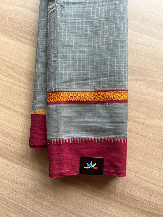 Simple Handloom Cotton Saree -15041