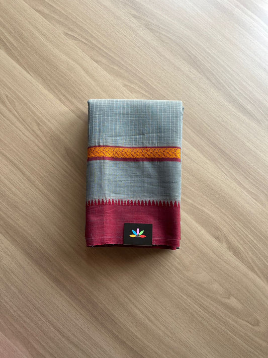 Simple Handloom Cotton Saree -15041